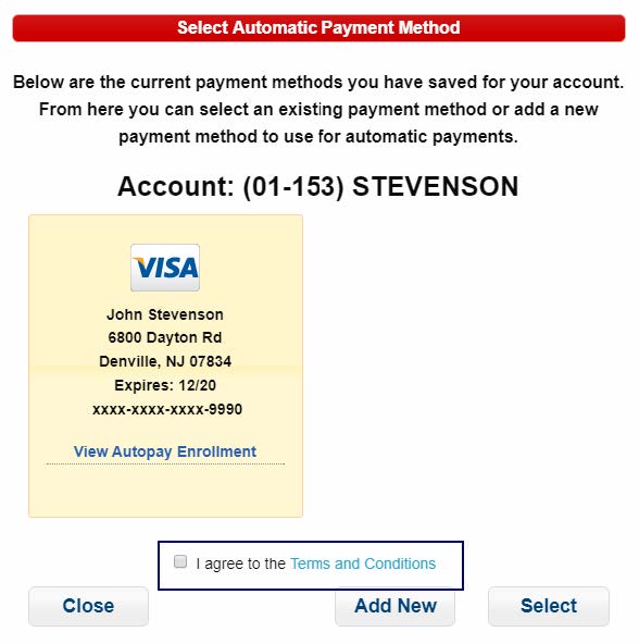 current payment methods